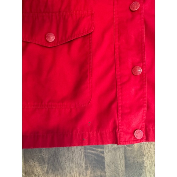 Vintage Cabin Creek Barn Chore Jacket Plaid Lined Snap Button Red X Large - Picture 5 of 12